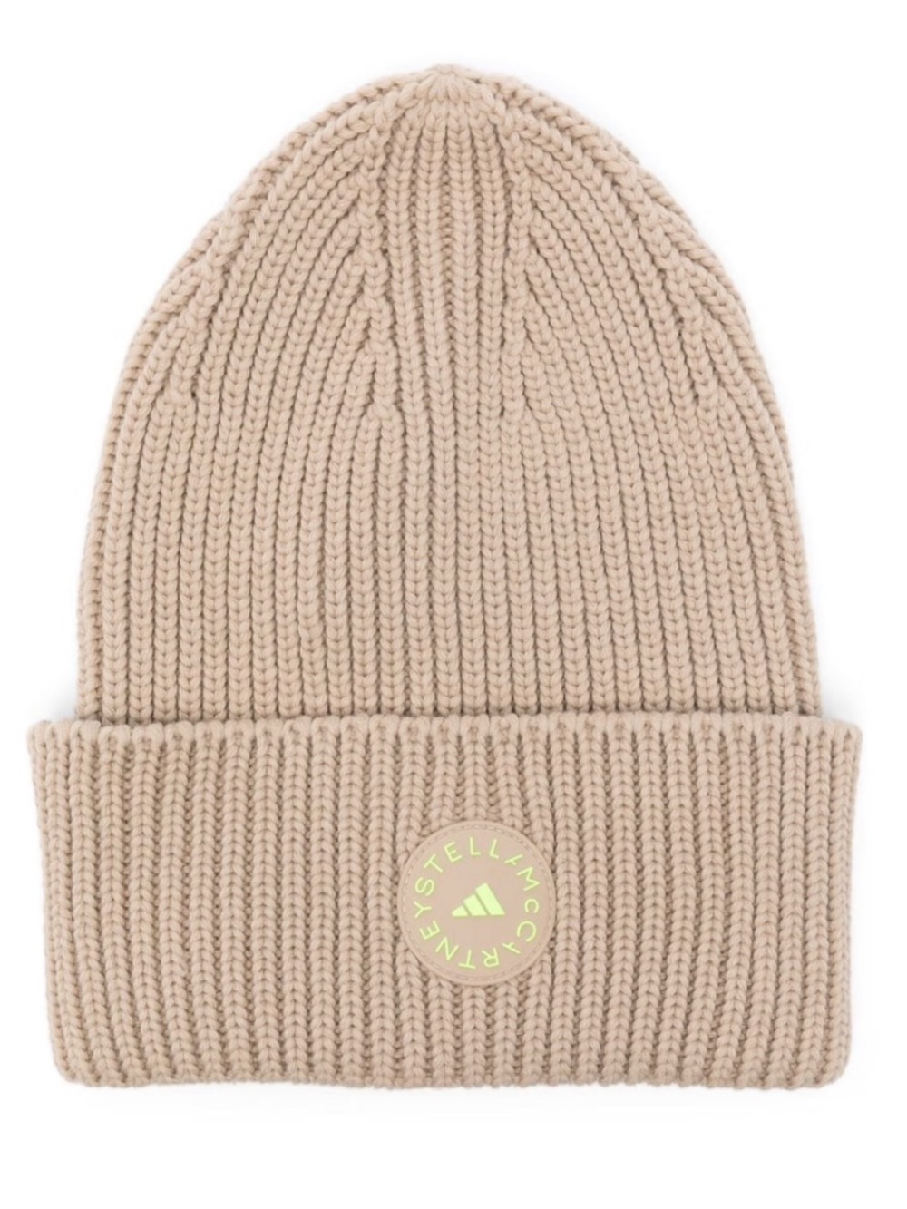 Adidas by Stella McCartney Beige Rib Knit Beanie